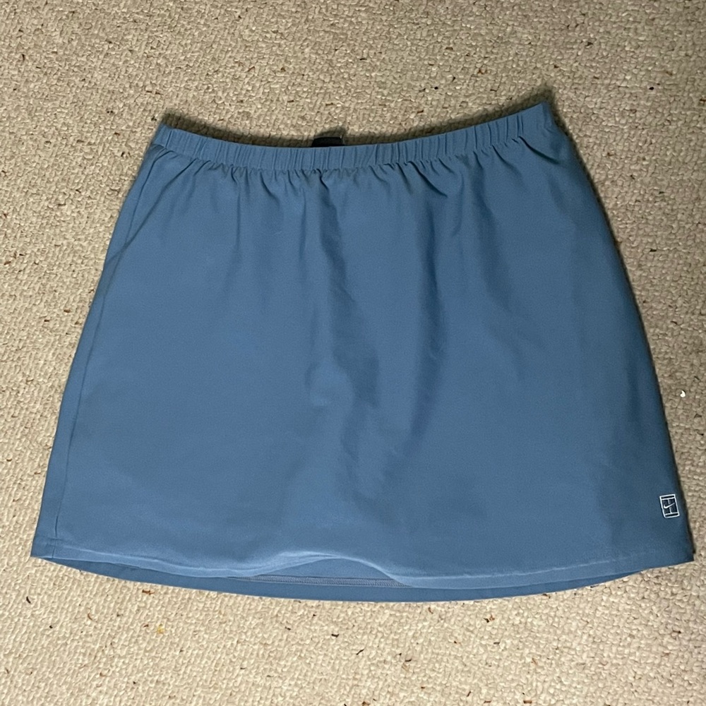 Blue Nike tennis skirt